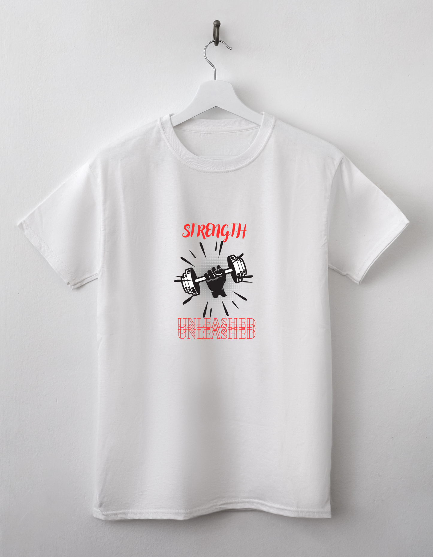 Strength Unleashed | Men's Crew Neck Gym T-shirt