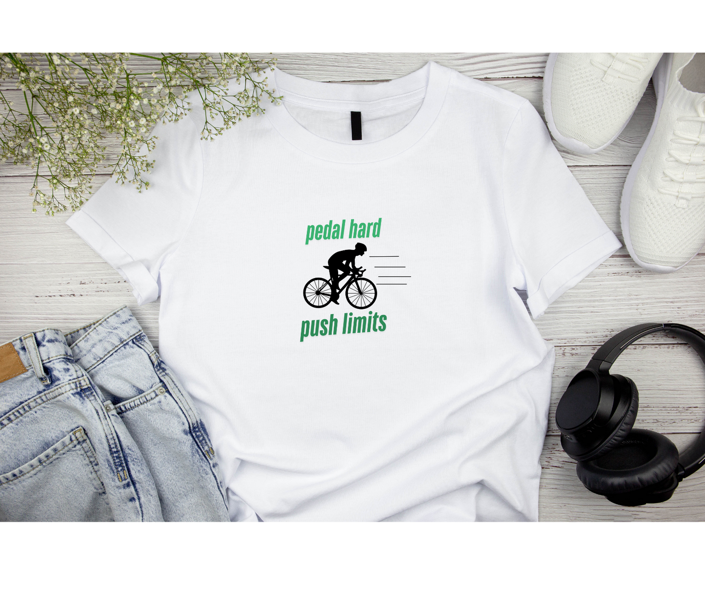 Push Your Limits – Cycling Fitness T-shirt Push Your Limits – Cycling Fitness T-shirt